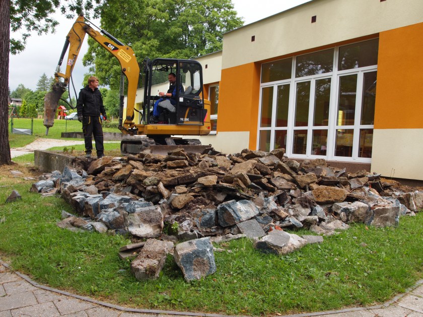 Stará terasa byla srovnána se zemí